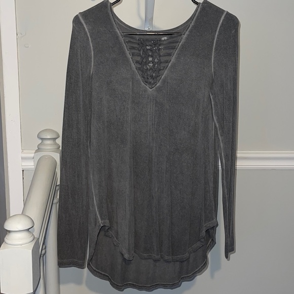 Long sleeve; gray, soft - Picture 1 of 3